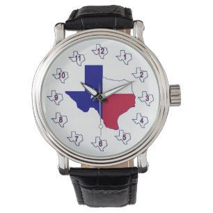Texas Flag Map Watch