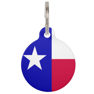 Texas Flag Pet Tag