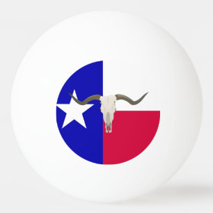 Texas flag ping pong ball