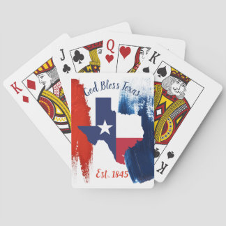 Texas Flag Playing Cards