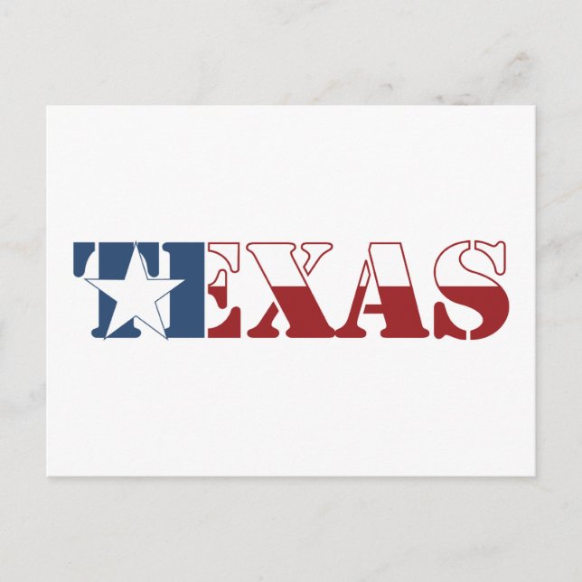 Texas flag postcard (Front)