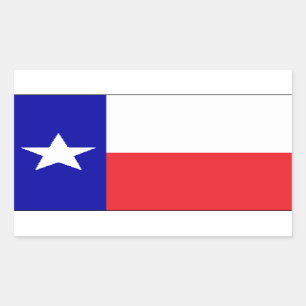Texas flag rectangular sticker