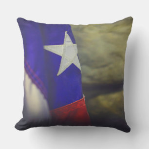 Texas Flag Rustic Lone Star State USA Cushion