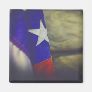 Texas Flag Rustic Lone Star State USA Magnet