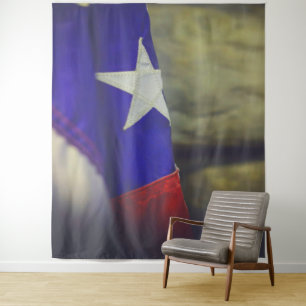 Texas Flag Rustic Lone Star State USA Tapestry