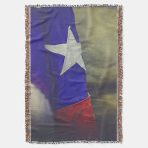 Texas Flag Rustic Lone Star State USA Throw Blanket