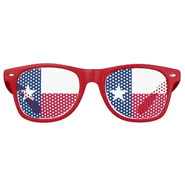 Texas Flag - Texan Pride Retro Sunglasses (Front)