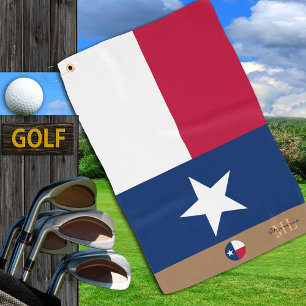Texas flag & Texas monogrammed / golf towel