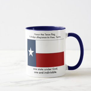 Texas Flag  - Texas Pledge Mug