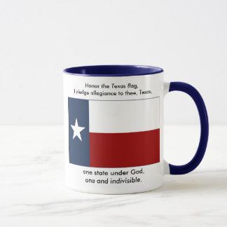 Texas Flag  - Texas Pledge Mug