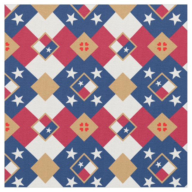 Texas Flag & Texas Trendy Fabric /fashion USA (Close Up)