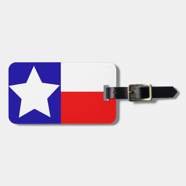Texas Flag Travel Tag (Front Horizontal)