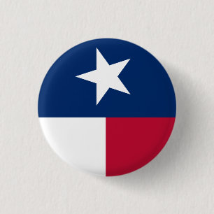 Texas Flag (vertical) 3 Cm Round Badge