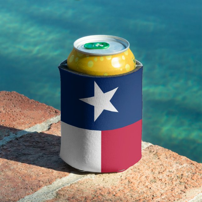 Texas Flag (vertical) Can Cooler (In Situ Pool)