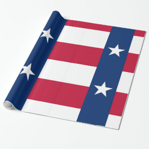 Texas flag wrapping paper