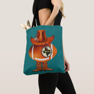 Texas Football Fan with Bling Tote Bag