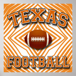 TEXAS FOOTBALL POSTER