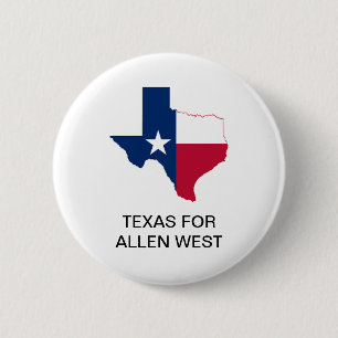 TEXAS for ALLEN WEST GOVERNOR Button