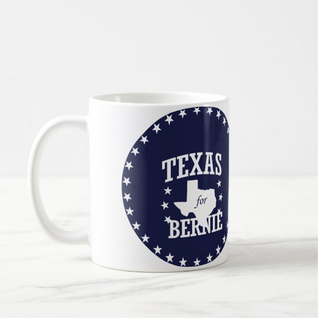 TEXAS FOR BERNIE SANDERS COFFEE MUG (Left)