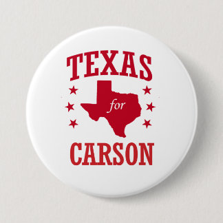 TEXAS FOR CARSON 7.5 CM ROUND BADGE