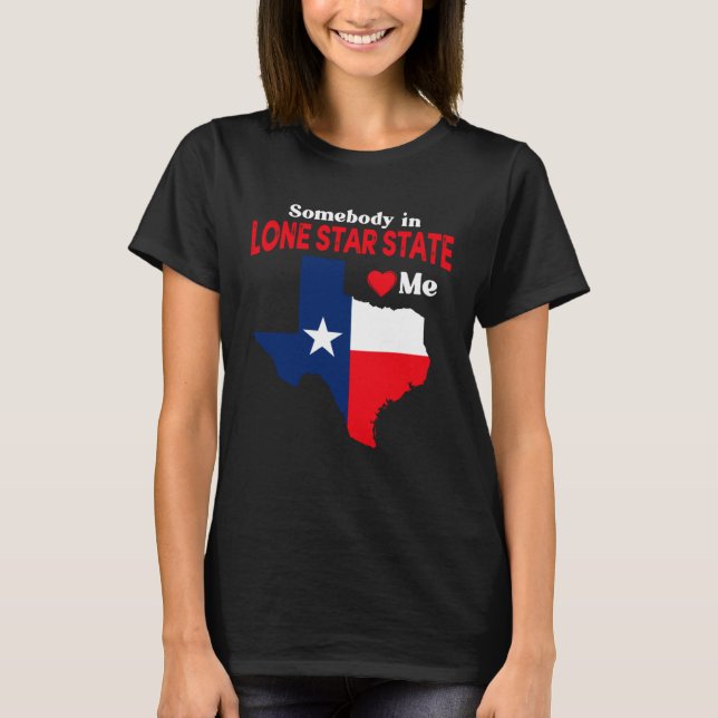Texas For Her Him Texan TX Dallas Howdy Longhorn T-Shirt (Front)