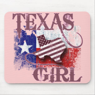 TEXAS GIRL MOUSE PAD