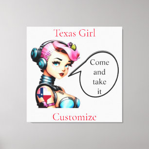 Texas Girl Thunder_Cove  Canvas Print