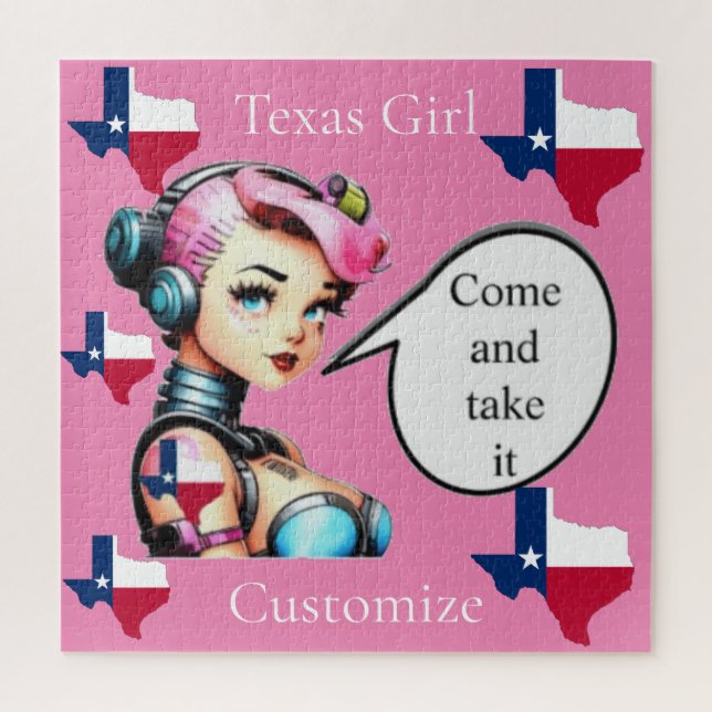 Texas Girl Thunder_Cove  Jigsaw Puzzle (Vertical)