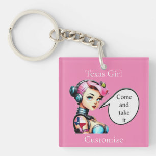 Texas Girl Thunder_Cove Key Ring