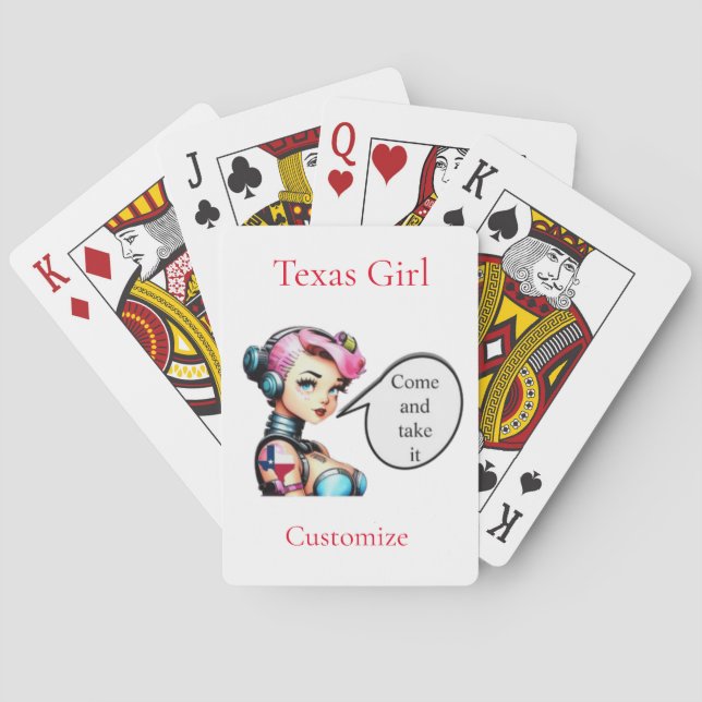 Texas Girl Thunder_Cove  Playing Cards (Back)