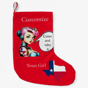 Texas Girl Thunder_Cove  Small Christmas Stocking