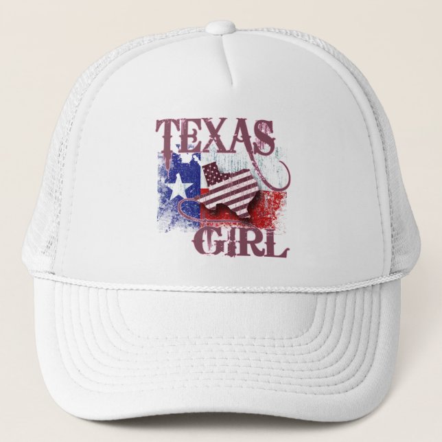 TEXAS GIRL TRUCKER HAT (Front)