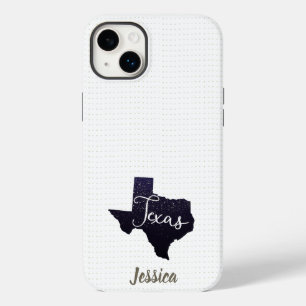 Texas Glitter State Shape Case-Mate iPhone 14 Plus Case