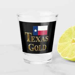 TEXAS GOLD SHOT GLASS