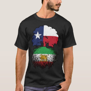 Texas Grown Iranian Roots Lion and Sun T-Shirt