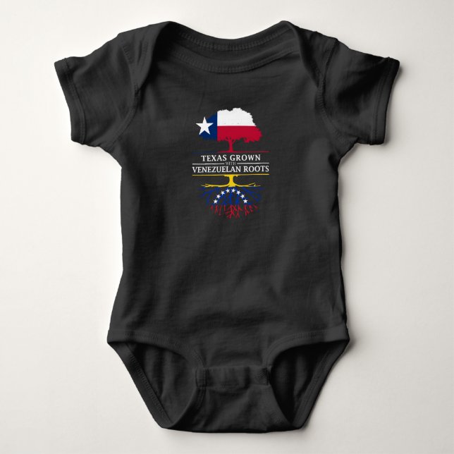 Texas Grown with Venezuelan Roots Baby Bodysuit (Front)