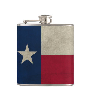 Texas Grunge- Lone Star Flag Hip Flask