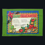 Texas Guacamole Recipe Tea Towel<br><div class="desc">Great vintage Texas Guacamole recipe postcard repurposed!</div>