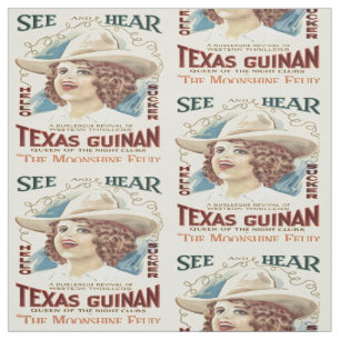Texas Guinan Cowgirl Singer Western Fabric