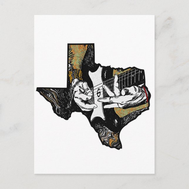 Texas Guitar Postcard (Front)