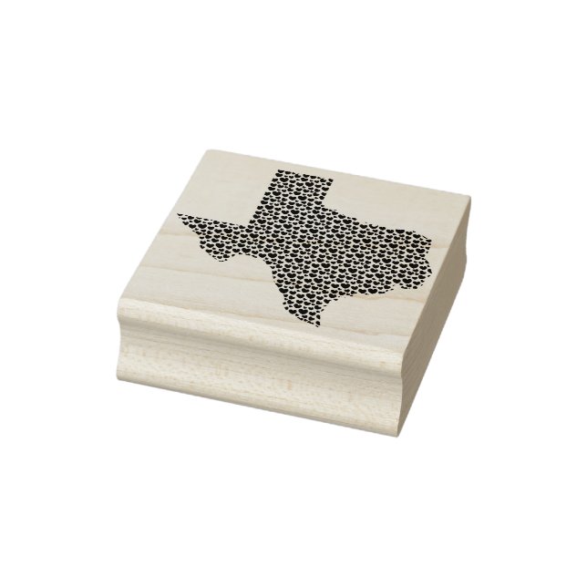 Texas Hearts Rubber Stamp (Stamp)