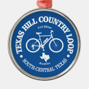 Texas Hill Country (cycling) Metal Tree Decoration