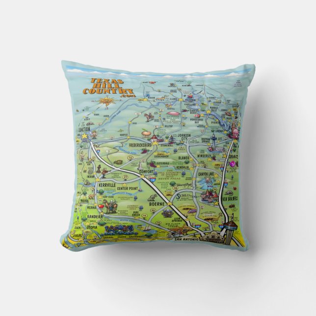 Texas Hill Country Pillow (Front)