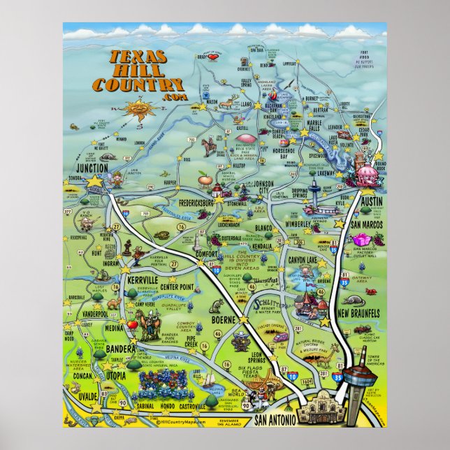 Texas Hill Country Poster (Front)