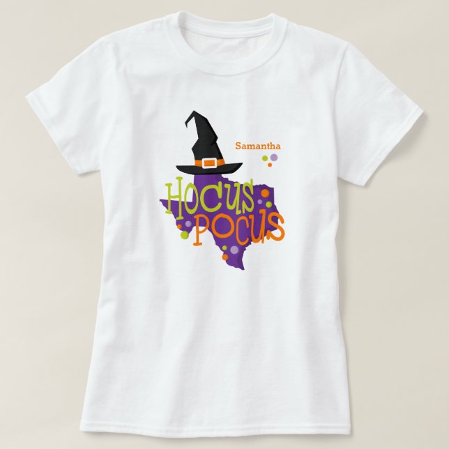 Texas Hocus Pocus Halloween T-Shirt (Design Front)