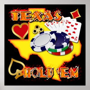 TEXAS HOLD 'EM POSTER