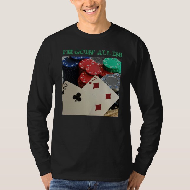 Texas Hold'em Poker Design Shirt (Front)