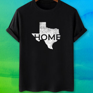 Texas Home map state pride T-Shirt