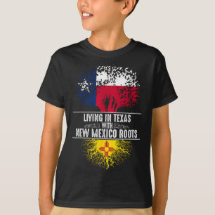 Texas Home New Mexico Roots State Tree Flag Love G T-Shirt