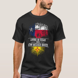 Texas Home New Mexico Roots State Tree Flag Shirt
